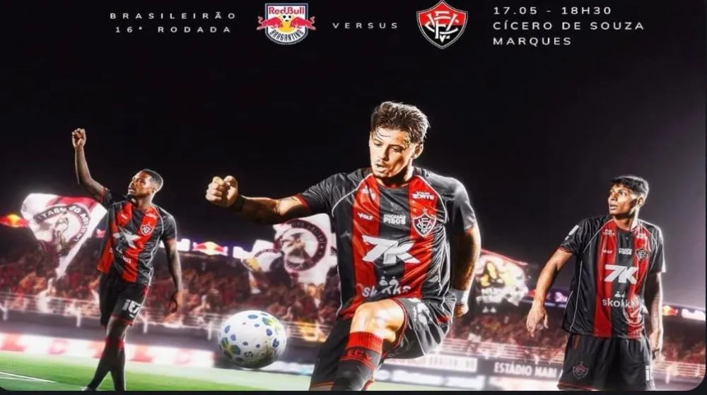 COM TRANSMISSÃO AO VIVO, VITÓRIA ENFRENTA BRAGANTINO NO JOGO 250 DE LUCAS ARCANJO